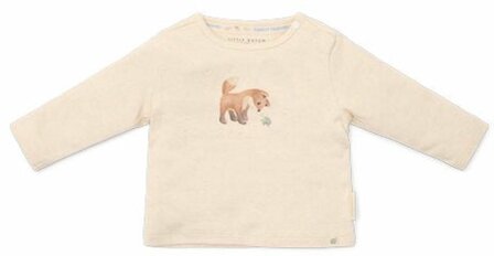 Little Dutch Shirt lange mouw - Zand - Forest Friends - Vosje