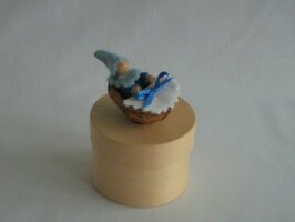 Bewaardoosje klein blauw