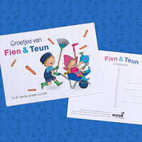 Fien en Teun  Groetjes van Fien en Teun