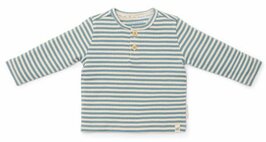 Little Dutch Shirt lange mouw - Blauw - Forest Friends - Stripe 44
