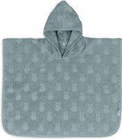 Jollein Badponcho Baby Badstof - Miffy Jacquard Sea Green