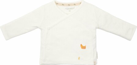 Little Dutch T-shirt overslag lange mouw Off White