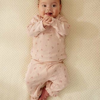 Little Dutch Shirt overslag lange mouw - Roze - Fairy Garden - Fairy Flowers
