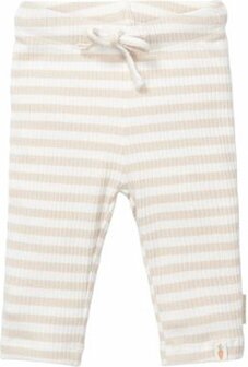 Little Dutch Broek - Zand - Newborn Naturals - Gestreept maat 44