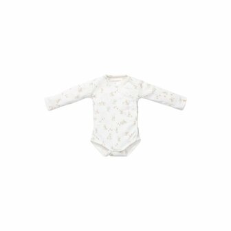 Little Dutch Romper overslag lange mouw - Wit - Newborn Naturals - Baby Bunny maat 44