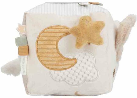 Little  Dutch Activiteitenkubus - Beige - Newborn Naturals