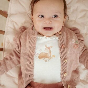 Little Dutch Gebreid vestje - Roze - Fairy Garden