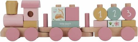 Little Dutch Houten Blokkentrein - Roze - Fairy Garden