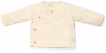 Little Dutch Shirt overslag lange mouw - Beige - Newborn Naturals
