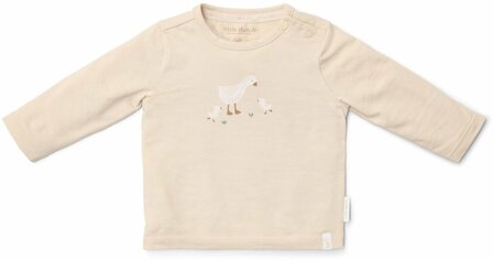 Little Dutch Shirt lange mouw - Zand - Newborn Naturals - Little Goose
