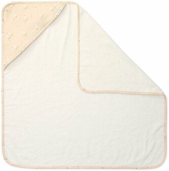Little Dutch Badcape - Wit - 75 x 75 - Newborn Naturals - Little Goose