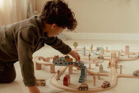 Little Dutch Houten treinbaan &ndash; XL &ndash; Essentials