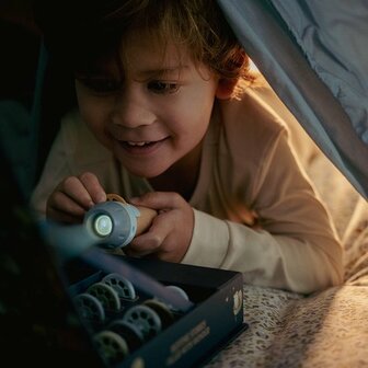 Little Dutch Verhalen projector zaklamp - Blauw