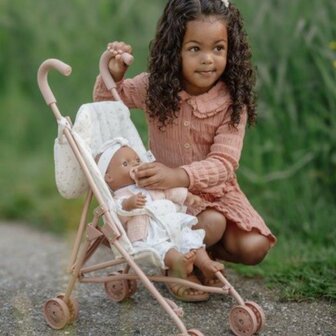 Little Dutch Poppenbuggy &ndash; Meerkleurig &ndash; Essentials &ndash; White Meadows