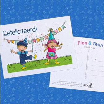 Fien en Teun Gefeliciteerd