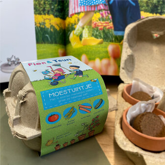 Fien en Teun moestuintje