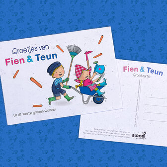 Fien en Teun  Groetjes van Fien en Teun