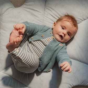 Little Dutch Broek - Blauw - Forest Friends - Stripe 44