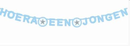 Letterslinger  Hoera een jongen