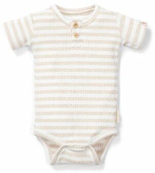Romper korte mouw - Zand - Newborn Naturals