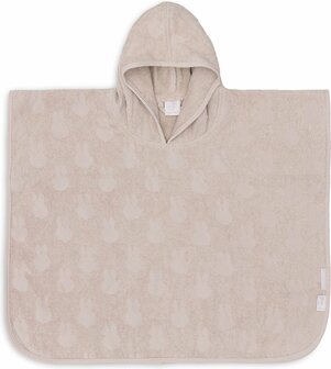 Jollein Badponcho  met Capuchon - Miffy Jacquard - Nougat