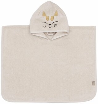 Jollein Badponcho Badstof Charlie Cat