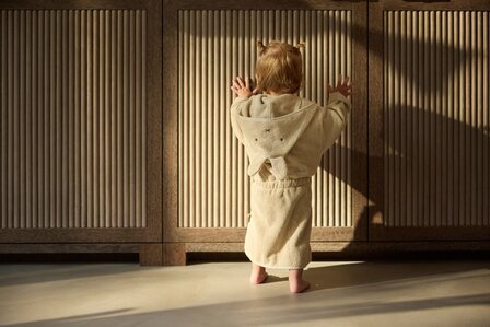 Jollein Badjas - 100% Badstof - 1-2 jaar - Miffy Warm - Sand