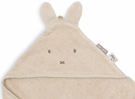 Jollein Badcape Jersey / Badstof - 75x75 cm - Miffy Warm - Sand