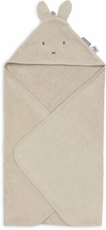 Jollein Badcape Jersey / Badstof - 75x75 cm - Miffy Warm - Sand