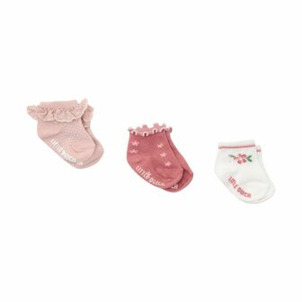 Little Dutch 3-pack lage sokken - Meerkleurig - Fairy Garden