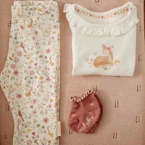 Little Dutch Shirt lange mouw - Ruches - Wit - Fairy Garden