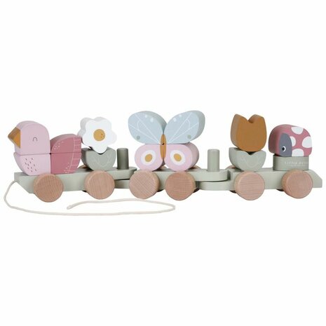 Little Dutch Blokkentrein Flowers &amp; Butterflies FSC