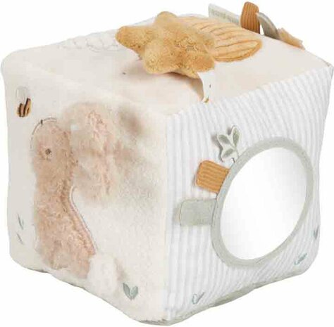 Little  Dutch Activiteitenkubus - Beige - Newborn Naturals
