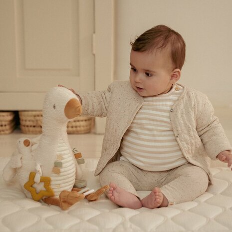 Little Dutch Activiteitenknuffel Gans - Wit - Little Goose