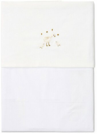 Little Dutch Ledikantlaken - Wit - Newborn Naturals - Little Goose