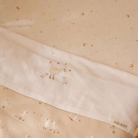 Little Dutch Ledikantlaken - Wit - Newborn Naturals - Little Goose