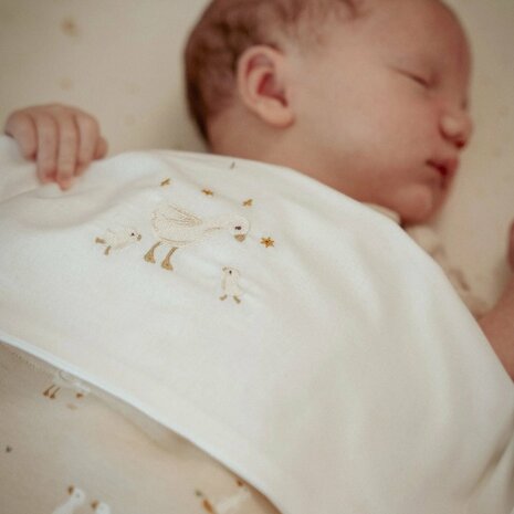 Little Dutch Ledikantlaken - Wit - Newborn Naturals - Little Goose