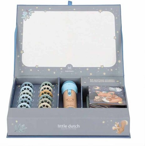 Little Dutch Verhalen projector zaklamp - Blauw