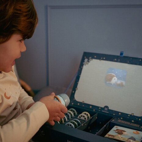 Little Dutch Verhalen projector zaklamp - Blauw