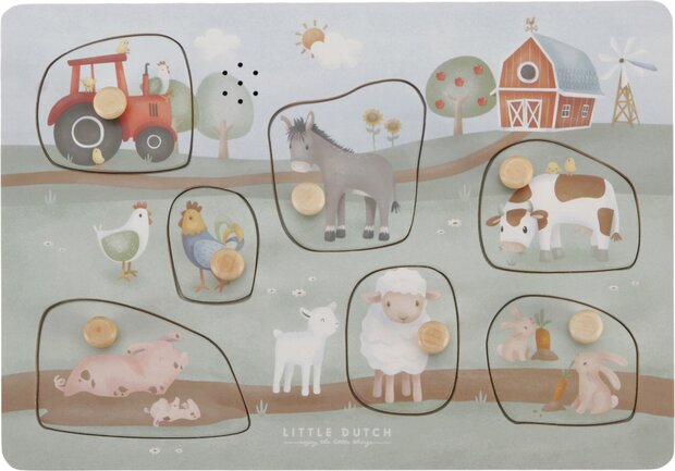 Little Dutch Geluiden puzzel Little Farm