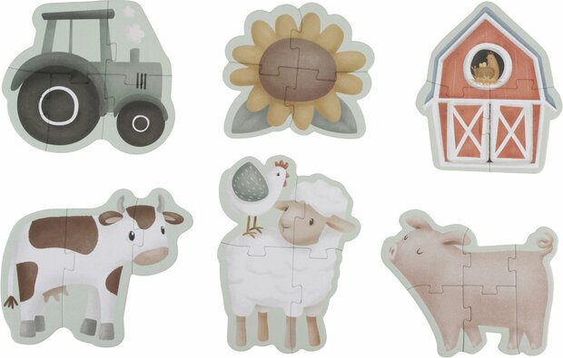 Little Dutch 6 in 1 puzzel Little Farm