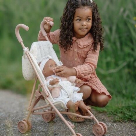 Little Dutch Poppenbuggy &ndash; Meerkleurig &ndash; Essentials &ndash; White Meadows