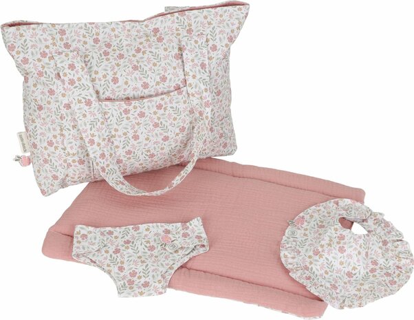 Little Dutch Poppen luiertas &ndash; Meerkleurig &ndash; Essentials &ndash; Soft Flowers