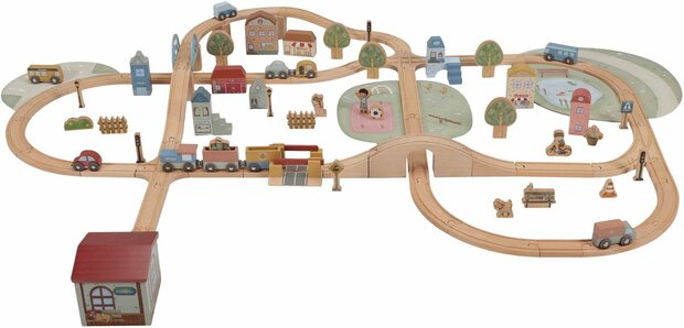 Little Dutch Houten treinbaan &ndash; XL &ndash; Essentials