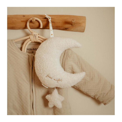Little Dutch Muziekdoosje Maan - Wit - Newborn Naturals