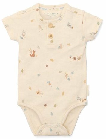 Little Dutch Romper korte mouw - Zand - Forest Friends