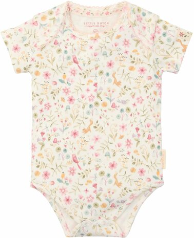 Little Dutch Romper korte mouw - Wit - Fairy Garden