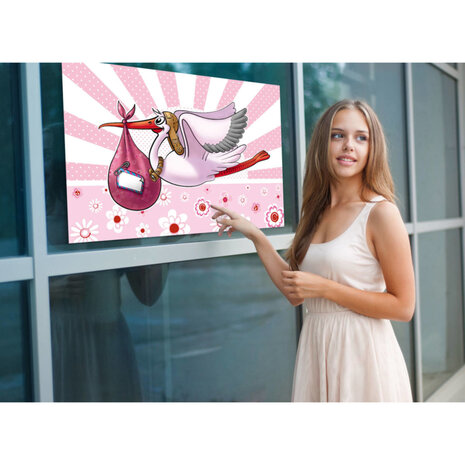Raamvlag meisje 60x90cm.
