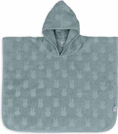 Jollein Badponcho Baby Badstof - Miffy Jacquard Sea Green