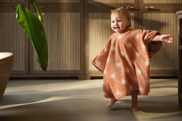 Jollein Badponcho Badstof - Jacquard Light Terra